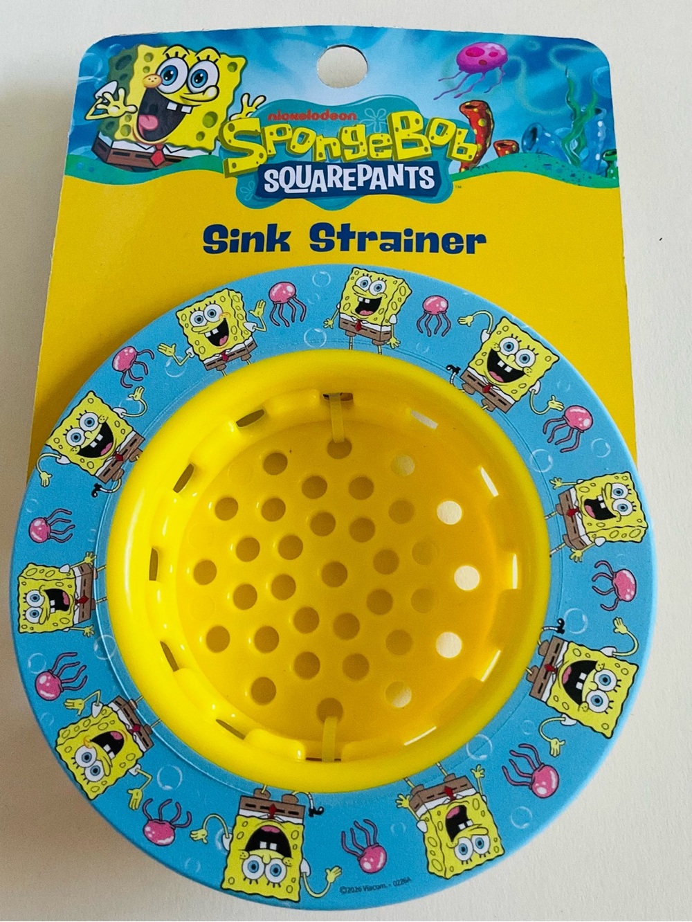 🌼4/$10🌼 NEW SpongeBob SquarePants Yellow & Blue Sink Strainer Kitchen Fun Decor